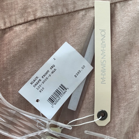 Johnathan simkhai black drape sequin skirt size 2 - Picture 4 of 7